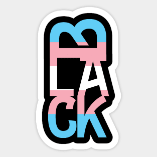 Black Trans Pride Sticker